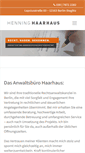 Mobile Screenshot of kanzlei-haarhaus.de